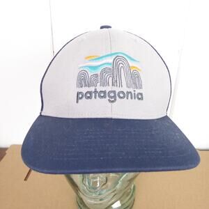 Patagonia Trucker Baseball Cap Hat Fitz Roy Boulders Snapback Mesh Gorpcore